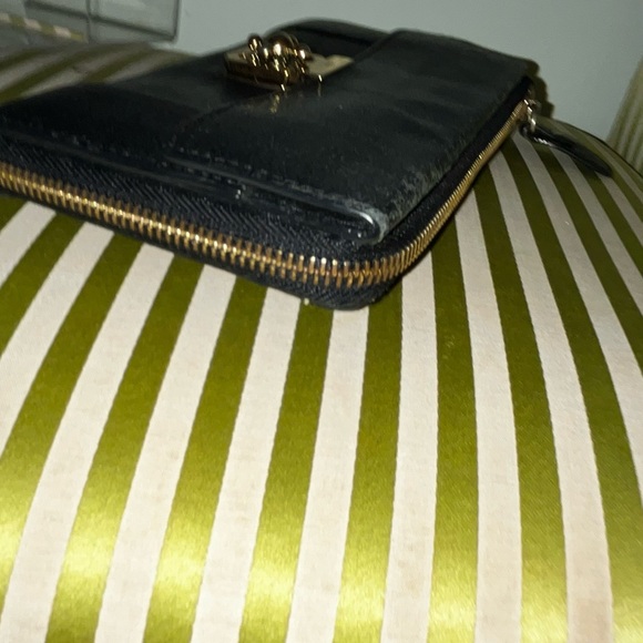 Chloe Black Leather Wallet with Gold Accent - Picture 5 of 5